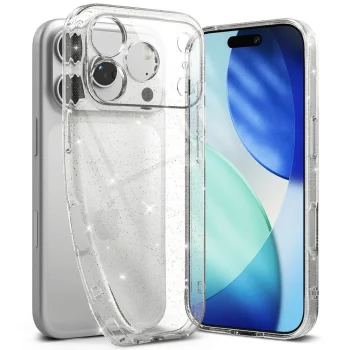Ringke Air Phone Case Cover iPhone 17 Pro Max - Clear and Glitter