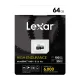 Atminties kortelė Lexar High-Endurance microSDXC 64GB (LMSHGED064G-BCNNG)