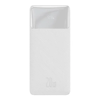 Išorinė baterija Baseus Bipow, 10000mAh, 20W, balta