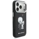 Karl Lagerfeld Karl & Choupette Back Logo MagSafe Dėklas iPhone 17 Pro Telefonui, Juodas