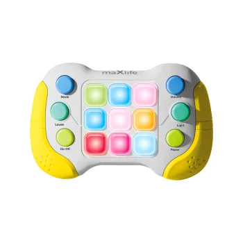 Maxlife MXPS-300 Portable Pop It Game, White/Yellow