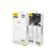 Dudao USB / USB Type C Fast Charging Data Cable 6A 1m, White