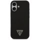 Guess Silicone Triangle Logo MagSafe dėklas iPhone 17 - Juodas