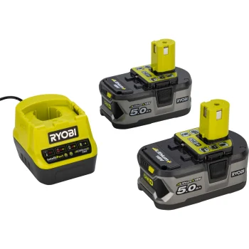 Akumuliatorių rinkinys Ryobi ONE+ RC18120-250, 18 V, 2x 5.0 Ah su įkrovikliu