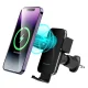 Wozinsky WEDZ-3Y8S automobilinis telefono laikiklis su 15W belaidžiu įkrovikliu, juodas