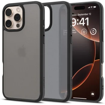 Spigen Ultra Hybrid dėklas, skirtas iPhone 16 Pro Max, Frost Black
