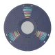 3D spausdintuvo plastikas Sunlu PLA+ Silk 1.75mm 1kg, Rainbow 06