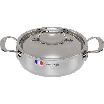 De Buyer Affinity žemas puodas su dangčiu 20 cm 1.7 l