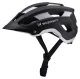 Wozinsky MTB dviratininko šalmas su nuimamu snapeliu, L dydis (57-62 cm), juodas/sidabrinis
