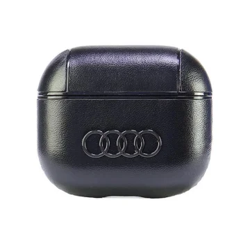 Audi Leather Big Logo Case for AirPods 3 Black