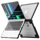 Tech-Protect SmartShell Pro dėklas MacBook Pro 14 2021-2025 su stovu, juodas/skaidrus