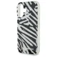 Karl Lagerfeld dėklas iPhone 16 telefonui IML Zebra Pattern & Cord, juodas