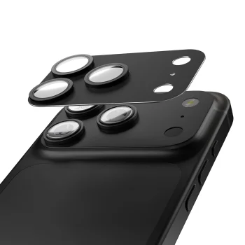 Etteri kameros apsauginis stiklas iPhone 17 Pro, juodas