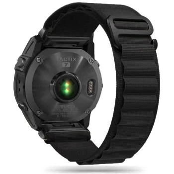 Tech-Protect Nylon Pro dirželis Garmin Fenix 3 / 5X / 6X / 7X, juodas