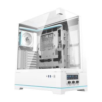 Kompiuterio korpusas Darkflash DY450 PRO, baltas