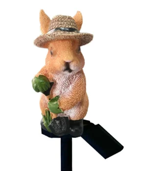 Solar LED Garden Lamp Rabbit in Hat, ZD50P