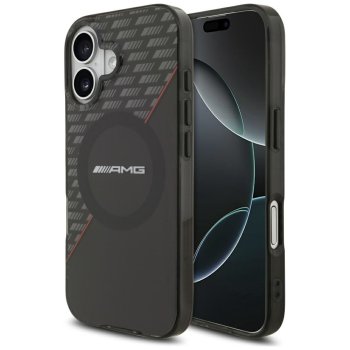 Mercedes AMG Double Layer dėklas „iPhone 17“ su MagSafe, juodas / raudonas