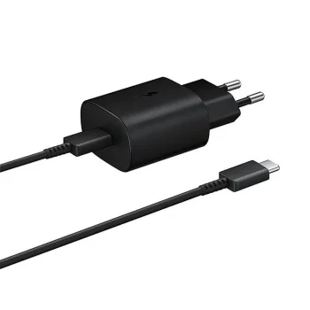 Samsung EP-TA800EBE USB-C Wall Charger 25W with EP-DA705BBE USB-C Cable (1m) Black