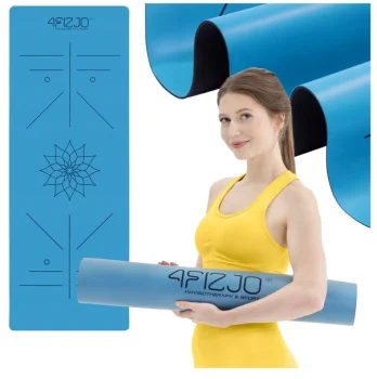 4Fizjo 1186 Yoga and Exercise Mat, 4 mm, Blue