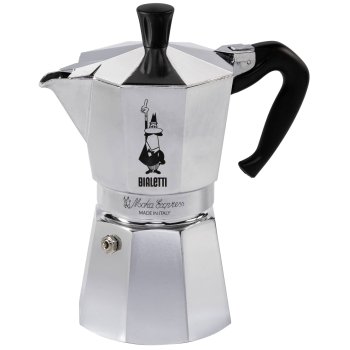 Kavinukas Bialetti Moka Express 6TZ, sidabrinis/juodas