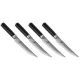 Kepsnio peilių rinkinys KAI Shun Classic DM-S400, 4 vnt., 12 cm, sidabrinis/juodas