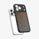 Spigen Ultra Hybrid MagSafe dėklas iPhone 17 Pro - juodas / oranžinis