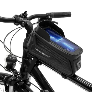 Wozinsky WBB28BK Bike Frame Bag with Phone Case 1.7L, Black