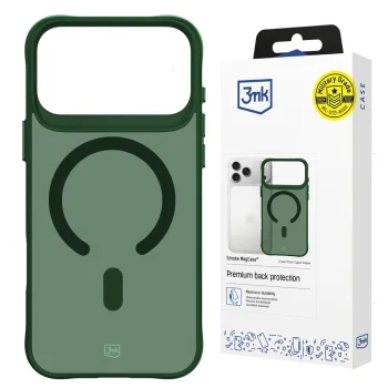 3mk Smoke MagCase dėklas iPhone 17 Pro Max telefonui, žalias