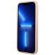 Guess Saffiano Triangle dėklas su kortelių dėklu iPhone 13 mini, rožinis