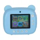Kids\' Instant Print Camera with Thermal Printer, Bear Design, 32GB Card, Blue