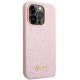 Guess iPhone 14 Pro Max Case Glitter Script, Pink