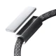 Joyroom S-A50 USB-A į USB-C laidas su magnetiniu organizatoriumi, 3A, 1.2m, pilkas