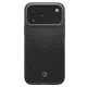 Spigen Enzo Aramid T Mag Magsafe dėklas iPhone 17 Pro Max, juodas / sidabrinis