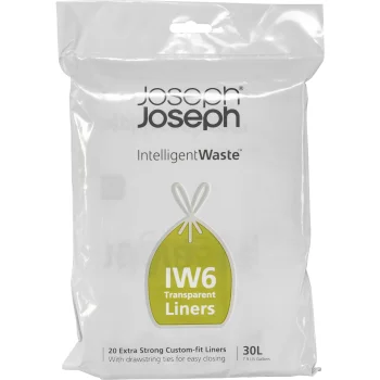 Šiukšlių maišai Joseph Joseph, 30 l, 20 vnt., skaidrūs