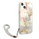 Guess Flower Strap dėklas skirtas iPhone 13 mini, violetinis