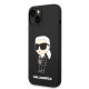 Karl Lagerfeld Silicone Ikonik MagSafe dėklas iPhone 14 Plus, Juodas