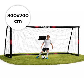 Futbolo vartai su tinklu MOVEPRO 147499, 300x200x120 cm
