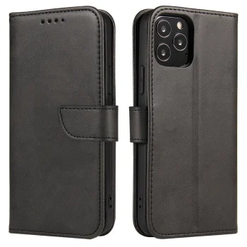 Flip Cover Book Case for Honor Magic3 Pro with Stand Function, Black