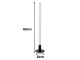 Stalinis ir pastatomas LED šviestuvas 40 cm, juodas
