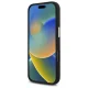 Guess Silicone Logo Strass 4G dėklas, skirtas iPhone 16 Pro, juodas (GUHCP16LM4DGPK)