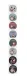 Ruhhy Christmas Gift Stickers, 500 pcs, Red