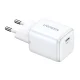 Ugreen Nexode mini CD318 GaN 20W USB-C sieninis įkroviklis, baltas