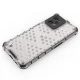 Telefono dėklas Realme C31 Honeycomb hibridinis, skaidrus