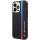 Apple iPhone 14 Pro Max 6.7\" BMW IML Tricolor Stripe Case Cover (BMHCP14X22HVGV), Black
