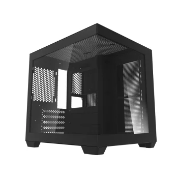Kompiuterio korpusas Darkflash C275P M-ATX, Mini Tower, be ventiliatorių, Black