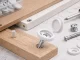 Hinged Screw Covers 100 pcs Snap Caps for Furniture Screws, White