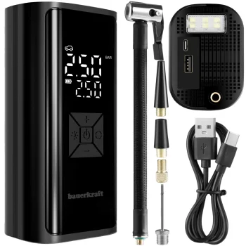 Nešiojamas elektrinis oro kompresorius padangoms 150 PSI, 6000mAh