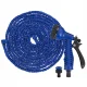 Expandable Garden Hose 20m - 60m with 7-Function Spray Gun Blue