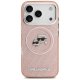Karl Lagerfeld dėklas iPhone 17 Pro su MagSafe, rožinis
