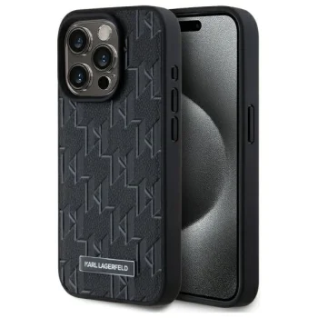Karl Lagerfeld dėklas iPhone 15 Pro su MagSafe, juodas